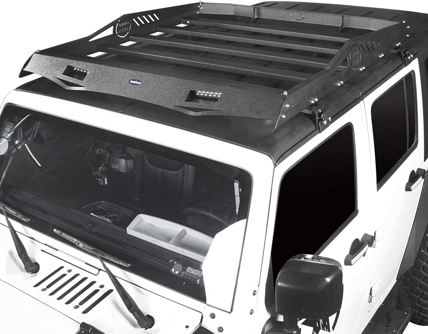 Automotive Hooke Road Tundra Top Roof Rack Cargo Carrier with 4×18W LED Lights for 20142020
