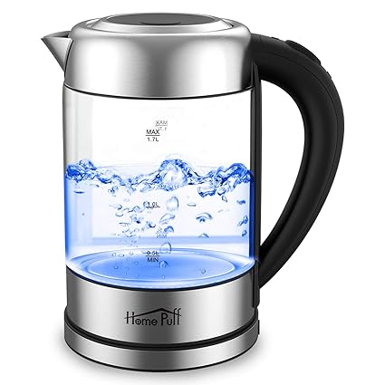 Home Puff H301 1.7 Litre Electric Kettle (Silver)