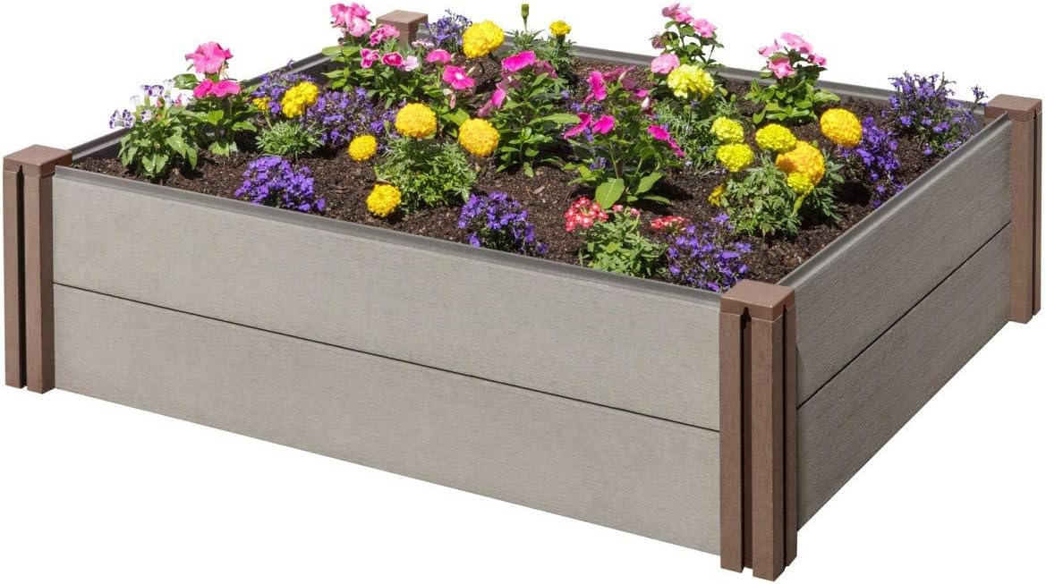 Stratco Wood Plastic Composite Modular Raised Garden Bed