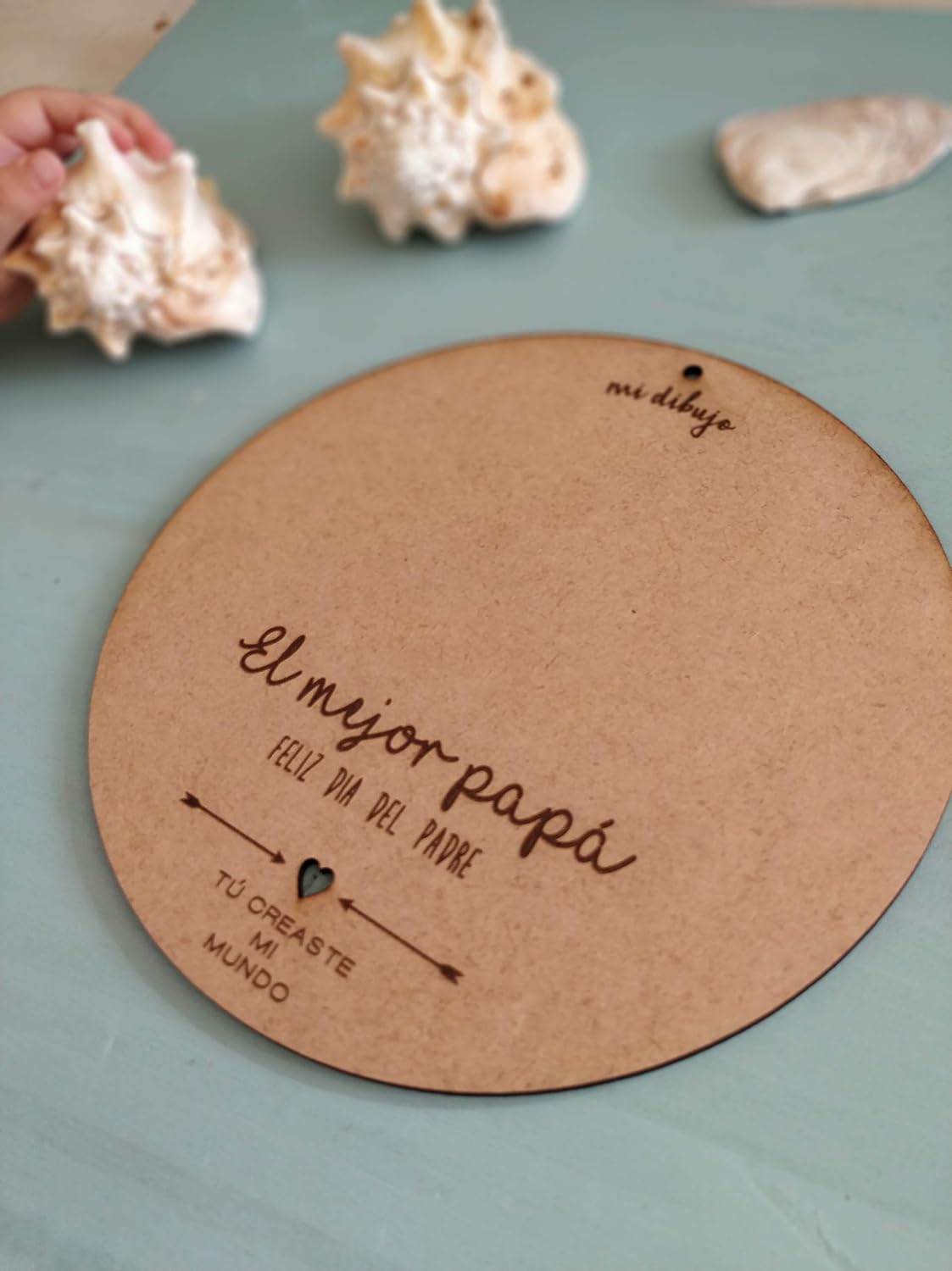 Hogar Y Cocina Costura Y Manualidades Regalo Para Papa Primerizo Regalo Dia Del Padre Bebe Recuerdo Madera Huella O Dibujo Bebe Dia Del Padre Padre Recuerdo Para Colgar En Madera Dm Circular