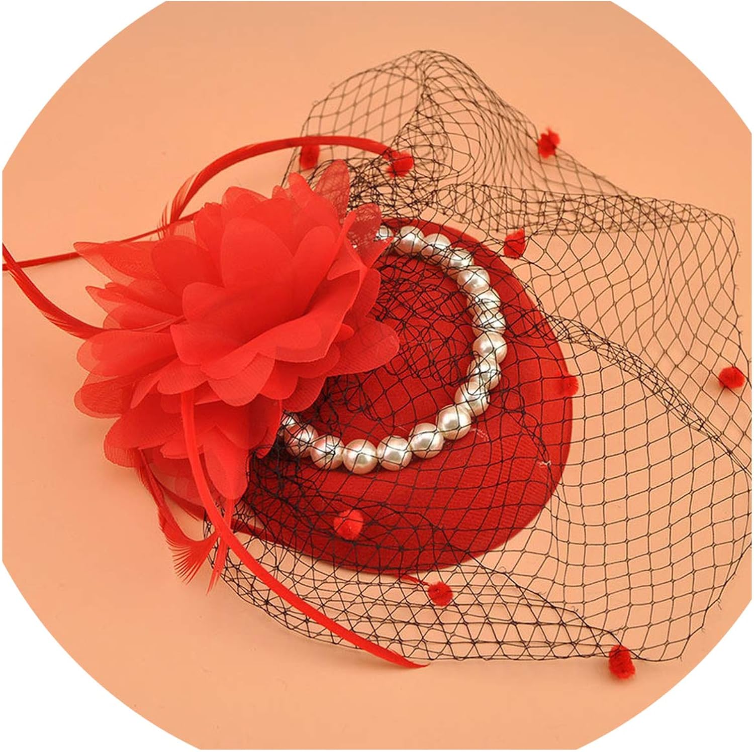 Women Net Hats Flower Birdcage Net Hats Bridal Fascinator Face Veils