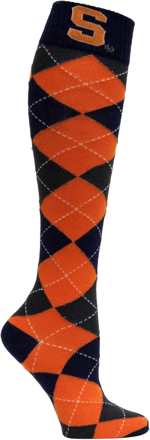 NCAA Syracuse Orange Argyle Dress Socks Sports Fan Socks