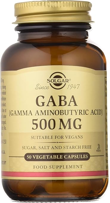 Solgar Gaba 500 mg. Contiene Ácido gamma amino butírico, un ...