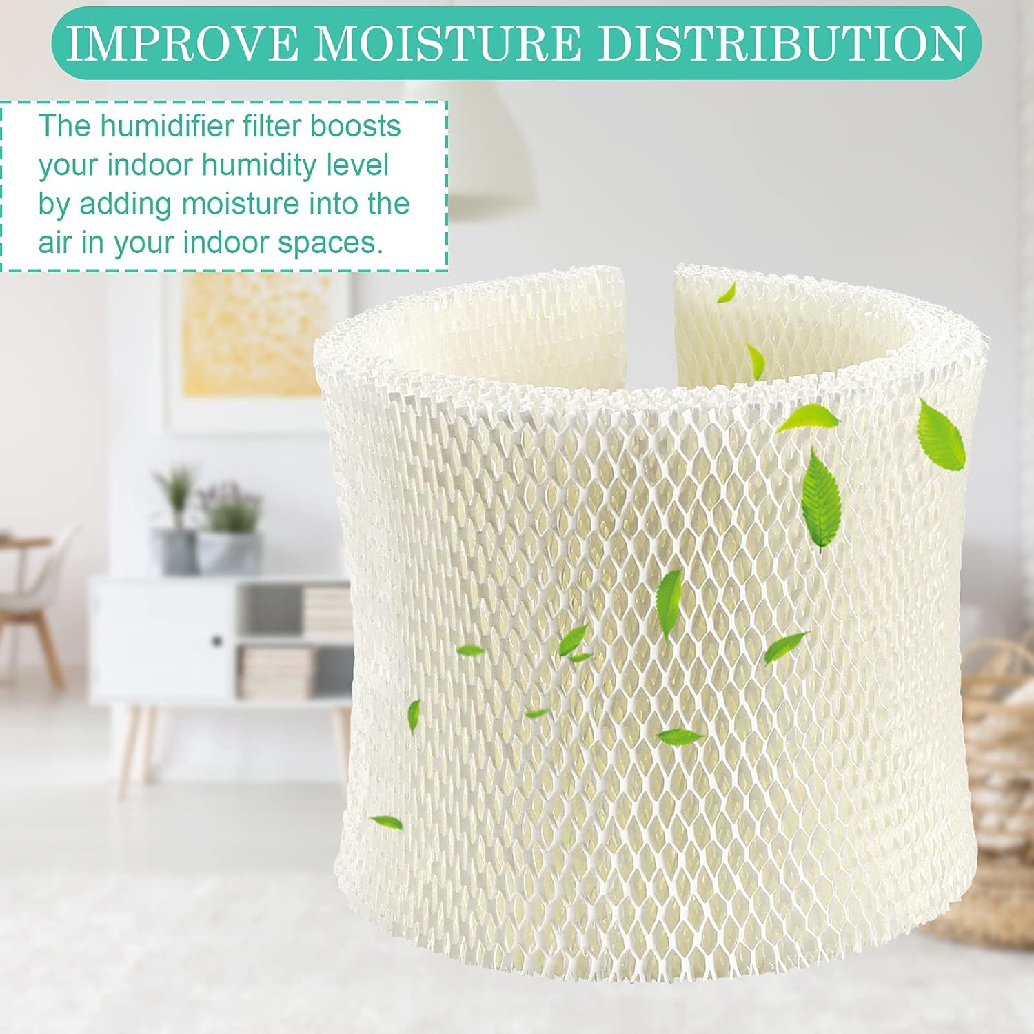 TOMOON MAF2 Wicking Humidifier Filter, Compatible with MA0800 MA0600, MA0601, MA08000, 15408, 154080, 17006, 29706, 29988, 29880C, 758.15408 (2 Pack) -