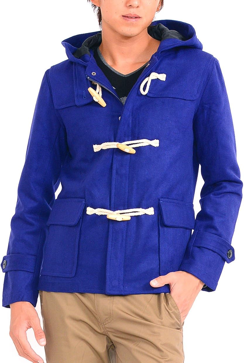 提唱する セミナー アームストロング ロイヤル ブルー ダッフル コート Carving Wood Net
