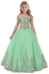 Tulle Flower Girl Dress for Wedding Sparkly