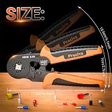 Preciva 0.25-10mm² Crimping Tool with 1200 PCS Connectors Self-Adjusting view 6