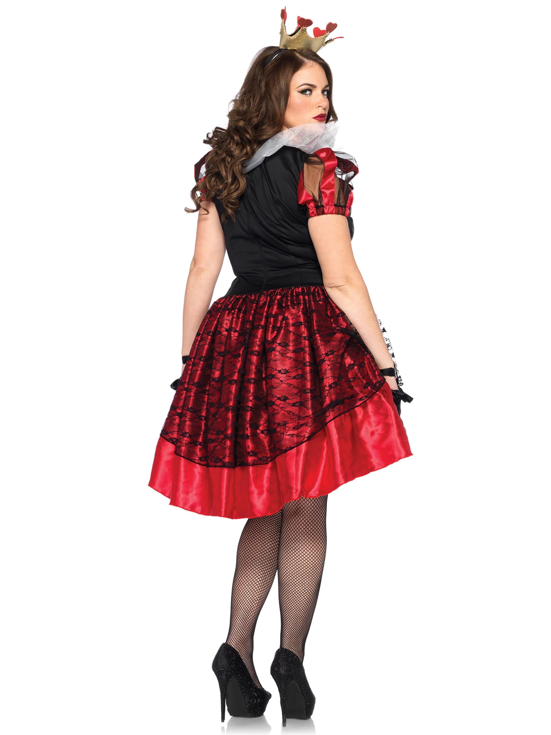 Leg Avenue Women's Plus-Size 2 Piece Royal Red Queen Costume