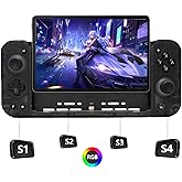 SZYUYU Switch Controller for Nintendo Switch/OLED, Full-Size Grip Ergonomic Handheld Mode Controller, Switch Pro Controller One-Piece Joypad with 8 Color RGB Lights/Programming/Cable