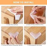Angloria Food-Graded Silicone Corner Protector 4 Pack Transparent Baby Proofing view 4