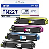 [with chip] TN227 Compatible Toner Cartridge Replacement for TN227 TN223 TN-227bk TN-223bk Work with MFC-L3770CDW MFC-L3710CW