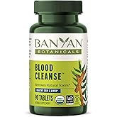 Banyan Botanicals Organic Blood Cleanse–Clear Skin Supplement with Neem & Manjistha–Natural Liver Detox & Lymphatic Drainage–Internal Skin Purifier & Circulation Support–90 Tablets–USDA Organic*
