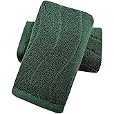 USTIDE 100% Cotton Hand Towels Set of 2, Wavy Jacquard Textured Bath & Kitchen Towels 14x29 Inch, Soft Absorbent Guest Towels for Bathroom, Kitchen, Spa