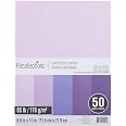 Recollections 50 Sheets 8.5” x 11” Purple Passion Cardstock Paper - Acid and Lignin Free Paper for Scrapbooks, Arts & Crafts