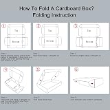 RLAVBL 25 Pack Small White Corrugated Shipping Boxes 9x6x2 in view 4