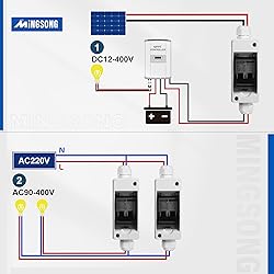 MINGSONG DC Solar Panels Disconnect Switch 32 Amp