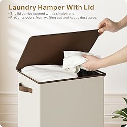 SOLEDI Laundry Hamper with Lid - 100L XL - Large