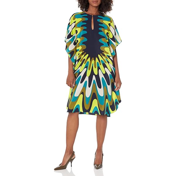 trina turk theodora silk maxi dress Trina Turk Women's Theodora Caftan Dress Size Medium/Large