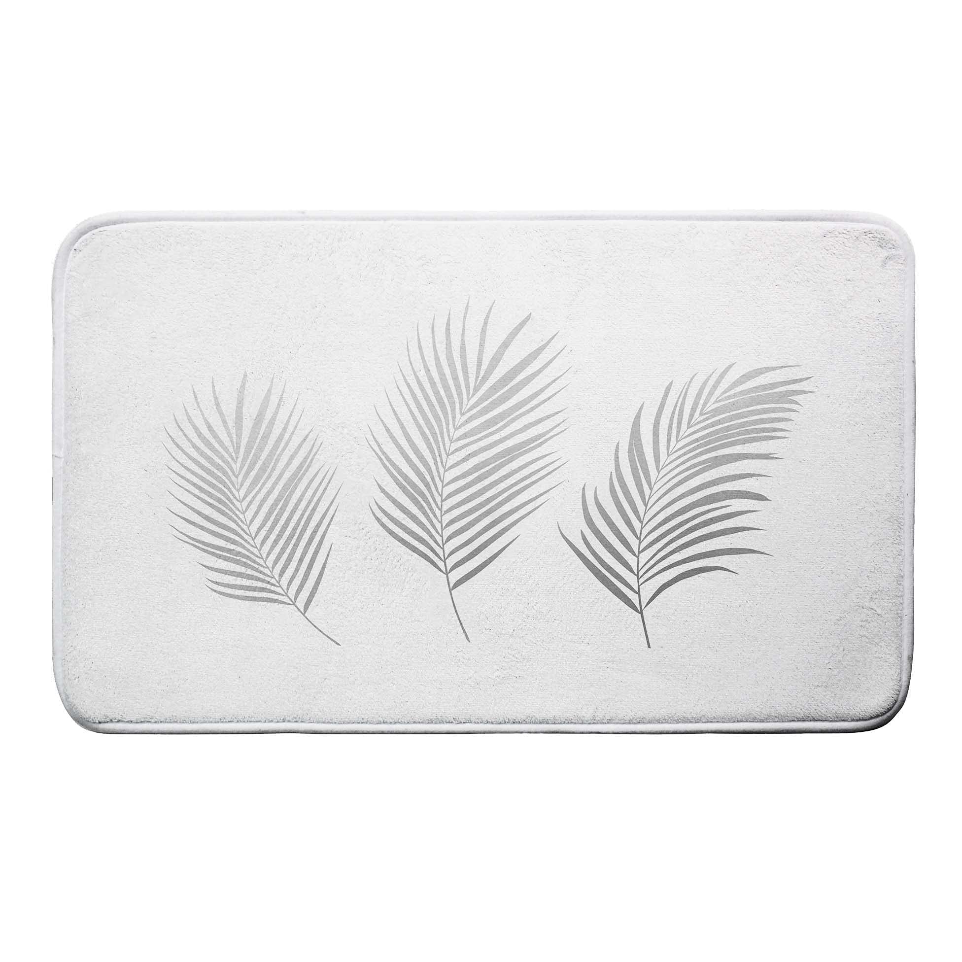 Douceur d'Intérieur Orbella Bath Mat 45 x 75 cm White/Silver
