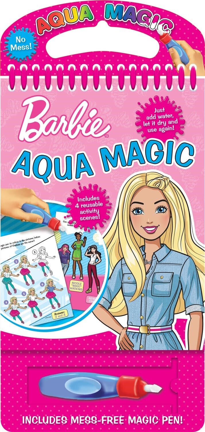 Quickdraw Barbie Aqua Magic Kids Activity Art Pad Colouring Set Barbie Movie Painting & Puzzle Book With Magic Pen