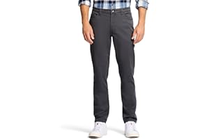 IZOD Men's Saltwater Stretch Twill 5 Pocket Straight Fit Chino Pant