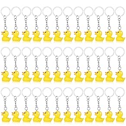 Plastic Duck Keychains Duck Party Favors Cute 3D