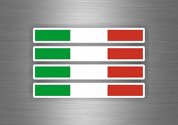 4 Sticker Adesivi Bandiera Italia Per Auto E Moto - Foto 4