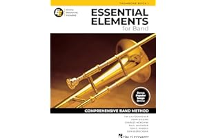 Essential Elements for Band Trombone Book 1 with EEi Online Resources | Trombone Method Songbook and Sheet Music with 250+ Video Lessons and Updated Repertoire | Comprehensive Band Method