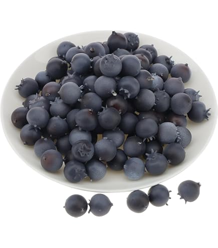 Acheter Myrtilles Artificielles En Plastique, 6 Pièces, Fausses Baies