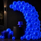 100 Pcs UV Neon Blue Balloons 12 inch Neon Party Supplies, Balloons, Glow in the Dark for Birthday, Graduation, Baby Shower,Wedding, Anniversary Valentines Party Decorations