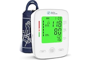 ByFloProducts Blood Pressure Monitor for Home Use – Accurate & Automatic Blood Pressure Machine with Heartbeat Detection, Eas