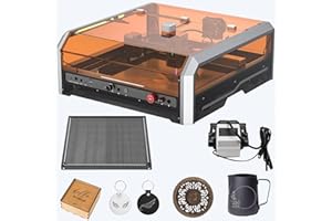 Genmitsu L8 Laser Engraver, 40000mm/min All-in-one Engraving Machine, 20W (20000mW) Power Output Laser Cutter Built-in Acryli