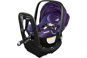 Diono LiteClik30 RXT SafePlus Infant Car Seat and Base, Rear-Facing for Infants 4-30lbs, SafePlus Engineering, with Infant Insert, UPF 50+ Sunshade (Purple Wildberry)