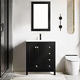 Amazon.com: eclife 30" Bathroom Vanities Cabinet with Sink Combo Set, Undermount Ceramic Sink w ...