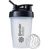 BlenderBottle Classic V1 Plastic Shaker Bottle 20 oz Clear/Black