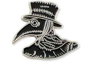 EVOLVEFISH Plague Doctor Lapel Pin - [1 1/8" Tall]
