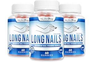 NUTRAPRO Nail Growth Vitamins for Stronger Nail - No More Chipped Nails.Nail Strengthener And Growth Supplement Gummies – Grow Strong Long Nails With Biotin And Collagen Gummies.