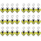 Elecrainbow 24 Pack Cute Keyring Packs Party Favor