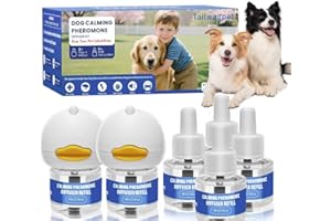 Tailwagpet 8 Pack Dog Calming Pheromones Diffuser - 2 Plug-ins + 6 Refills (48mL Each) Kit - 180 Day Supply for Anxiety, Aggr