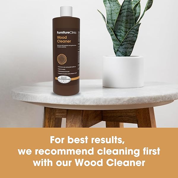 FURNITURE CLINIC WOOD STAIN | DARK OAK | WATER BASED | FAST DRYING, LOW ODOR, & NON-TOXIC | FOR INDOOR & OUTDOOR FURNITURE AND MORE | MULTIPLE FINISHES | (17OZ / 500ML)