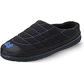 AWFI Mens Slip On Slippers Coolmax® Two Tone Comfy Slipper Memory Foam Slippers Indoor Outdoor Men's House Shoes Loafers Camping Slipper Two Styles | Moisture-wicking | Breathable