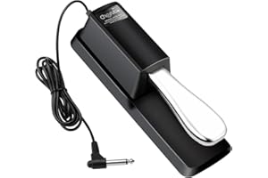 VEKTO Sustain Pedal for Yamaha Roland Casio Korg Nord Kurzweil Hammond Alesis Moog Ensoniq Behringer Waldorf Arturia Akai Farfisa Studiologic Arp Piano Keyboards and so on