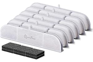 DownyPaws 6 Packs Replacement Filters for Battery Operated Cat Water Fountain DPWFP6, 3 Months Set of Replacement Filters