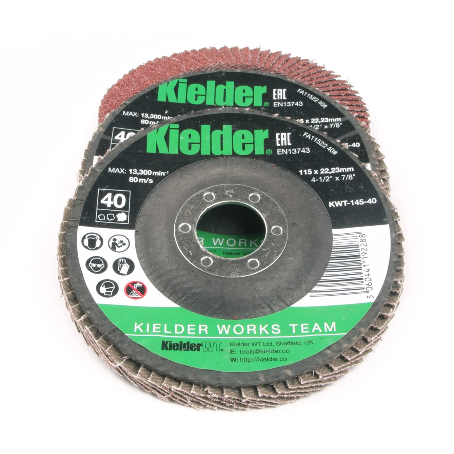 Kielder 115mm Flap Disc 40 Grit (3 Pack)
