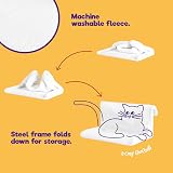 Petlicity Cat Radiator Bed Warm & Cozy Frame with Removable Fleece Cover view 6