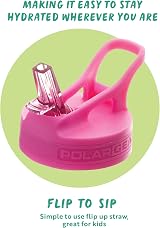 Polar Gear Kids Water Bottle 400ml Rainbow Leakproof with Straw view 5