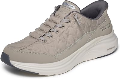 Herren Contour Foam Cozy Fit Turnschuhe, Taupe Mesh Duraleather Charcoal Trim, 42 EU
