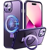 Chicfun 3-in-1 [Magnetic+Kickstand+Ring Holder] for iPhone 13 Case, iPhone 14 Case Compatible with MagSafe, Phone Case iPhone 13/14 with Stand Military Shockproof Protective Magnetic Cover