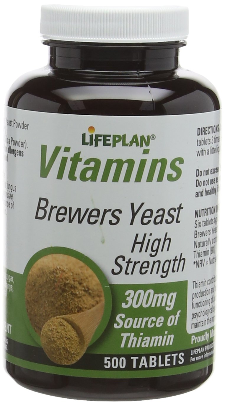 Lifeplan High Strength Brewers Yeast 300mg 500 Tablets