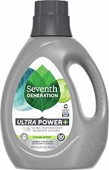 Seventh Generation Liquid Laundry Detergent, Clean Scent, 50 Loads, Power+ Fights Stains & 6X Cleaning Agents, 87.5 Fl Oz